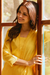 Roza Sehreen Mustard Kurta