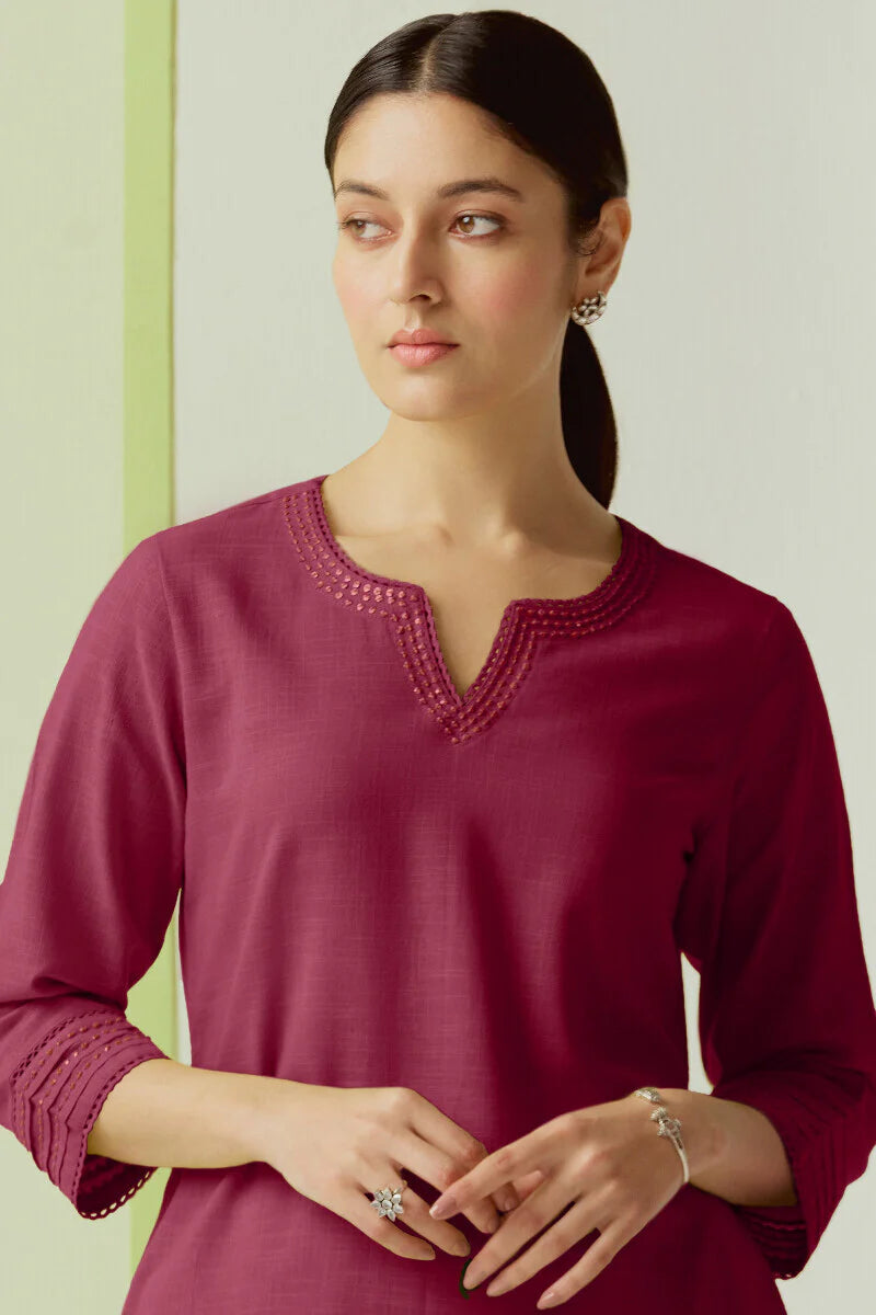 Surplus: Roza Zara Red Rose Kurta