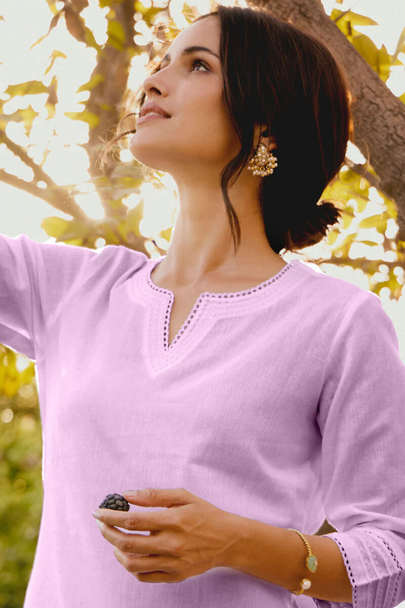 Surplus: Roza Seerat Lilac Kurta