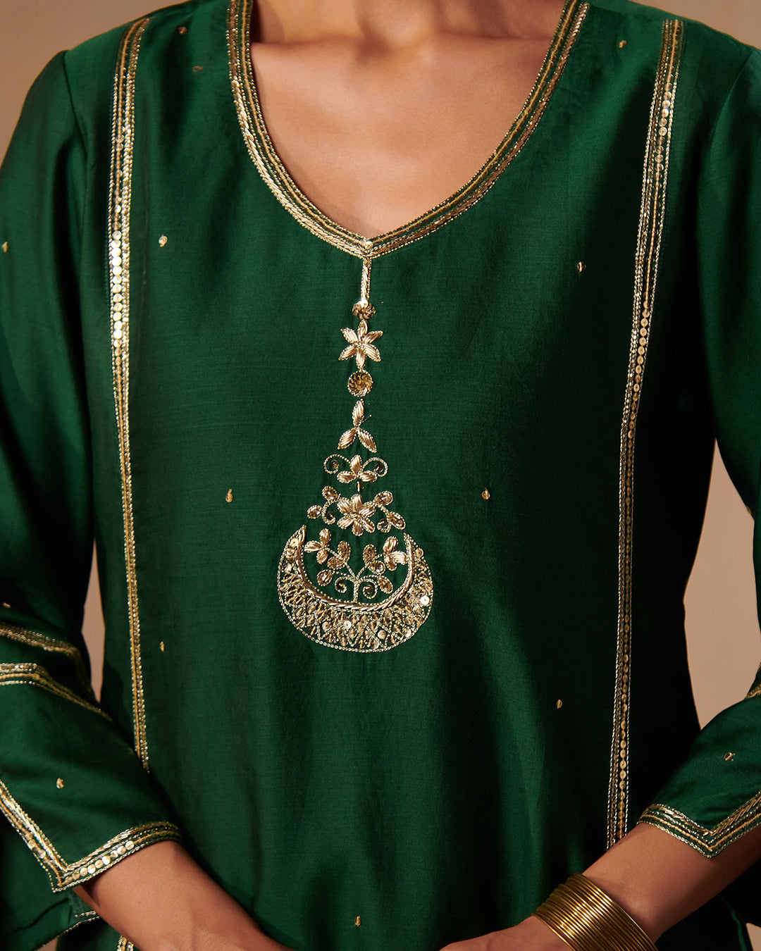 Roshanara Tasnim Emerald Green Kurta