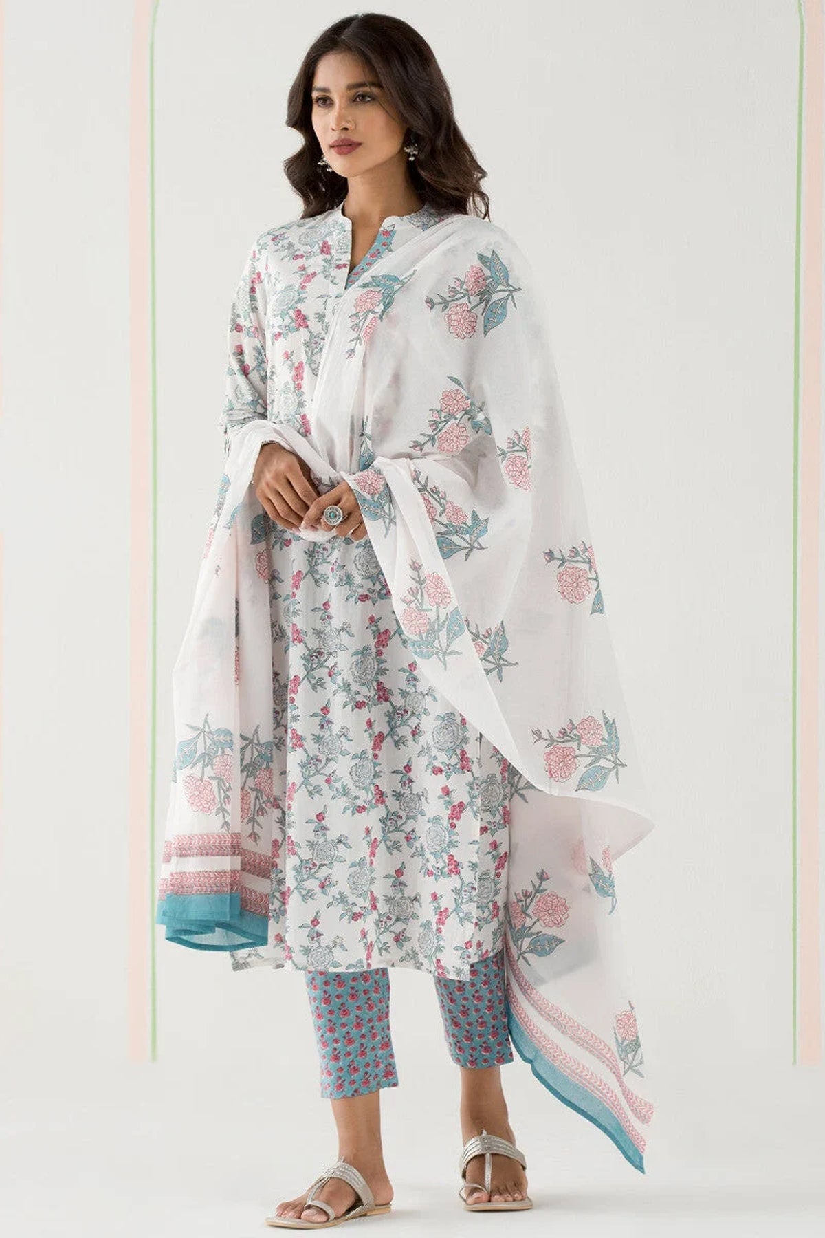 Surplus: Gulbarg Jia Sanganeri Narrow Pants