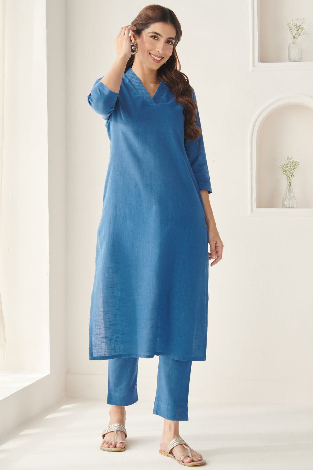Surplus: Roza Alia Blue Narrow Pants