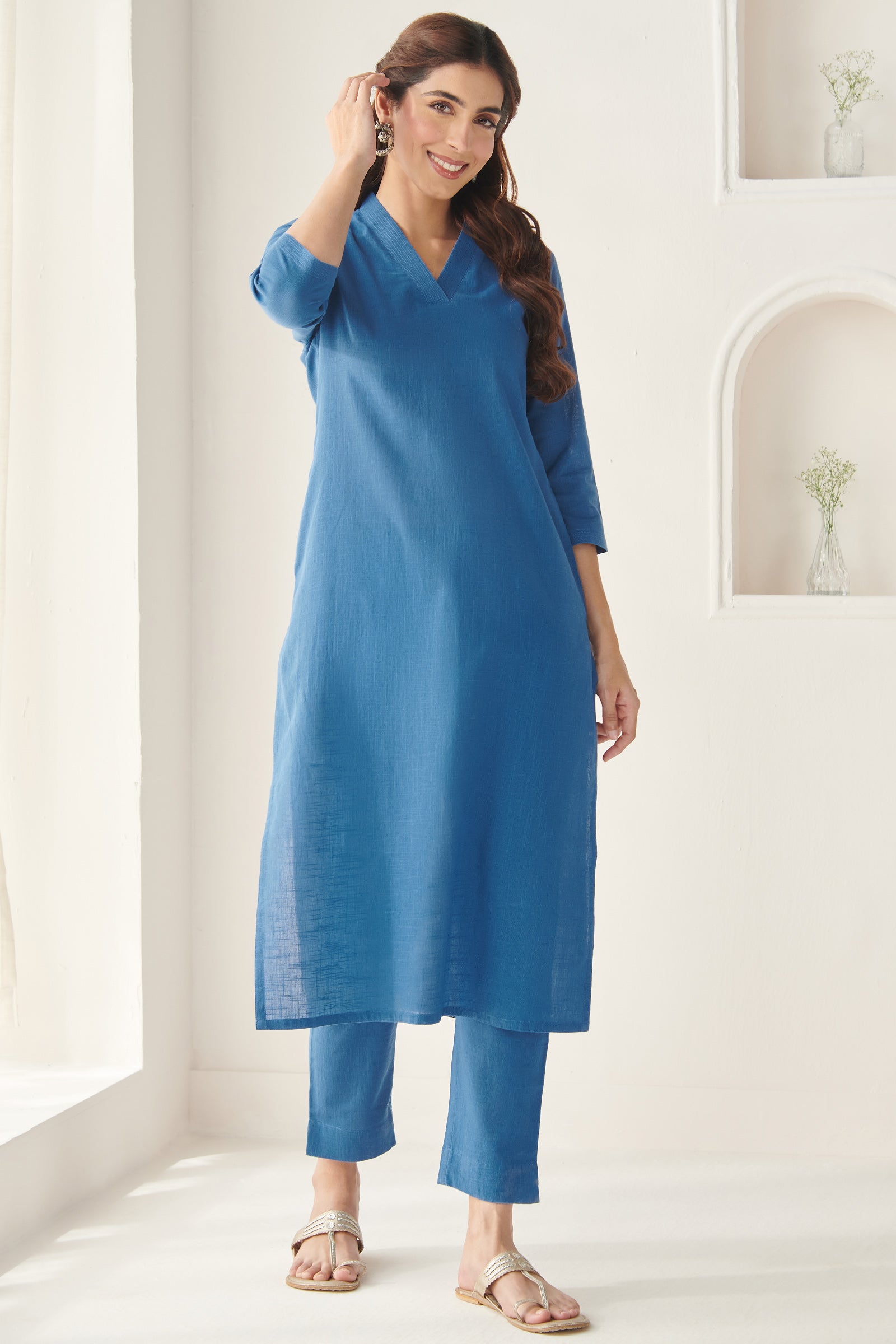 Surplus: Roza Alia Blue Narrow Pants