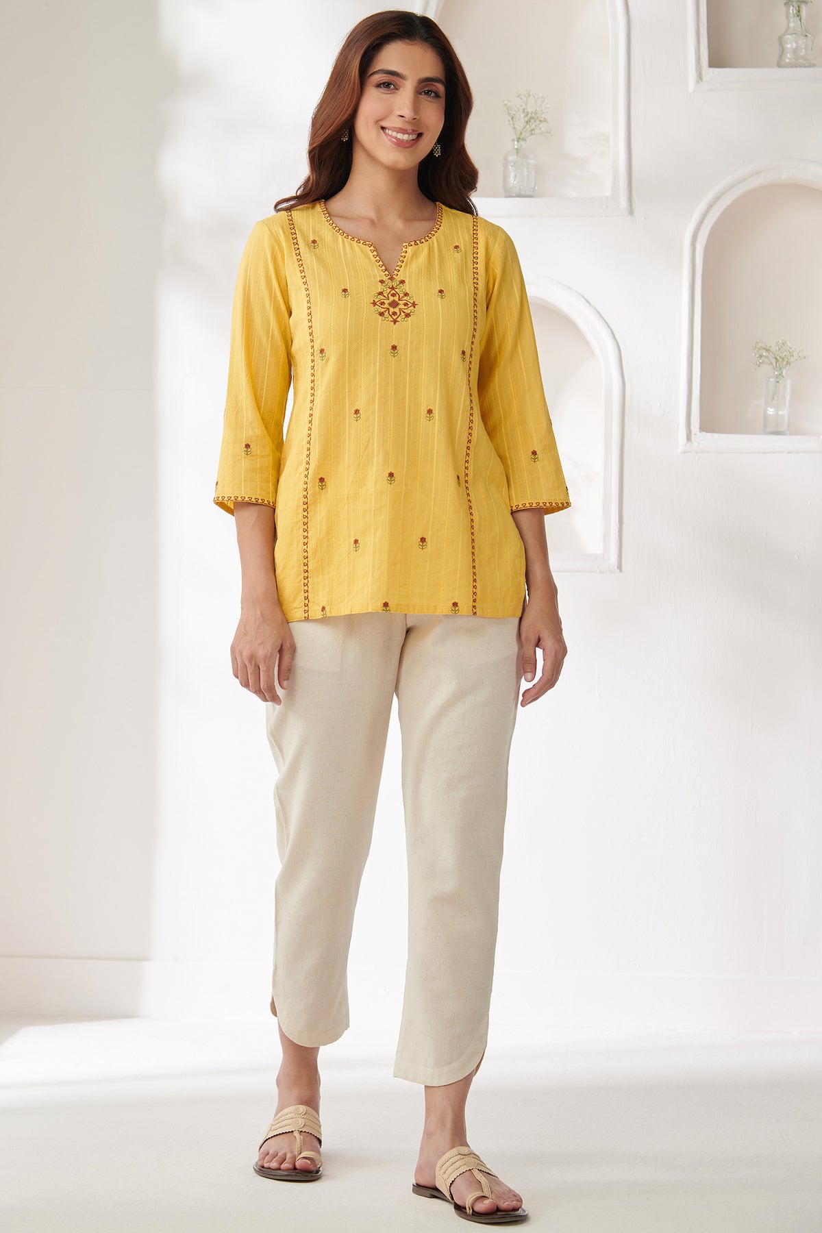 Surplus: Rangrez Samrina Off White Pants