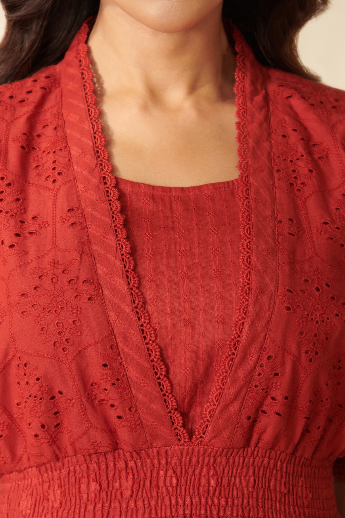 Roza Riya Ruby Red Dress