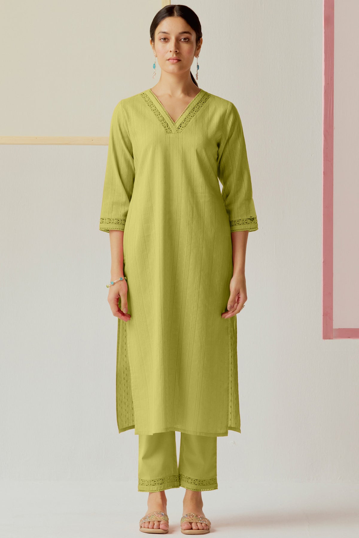 Roza Maria Green Narrow Pants