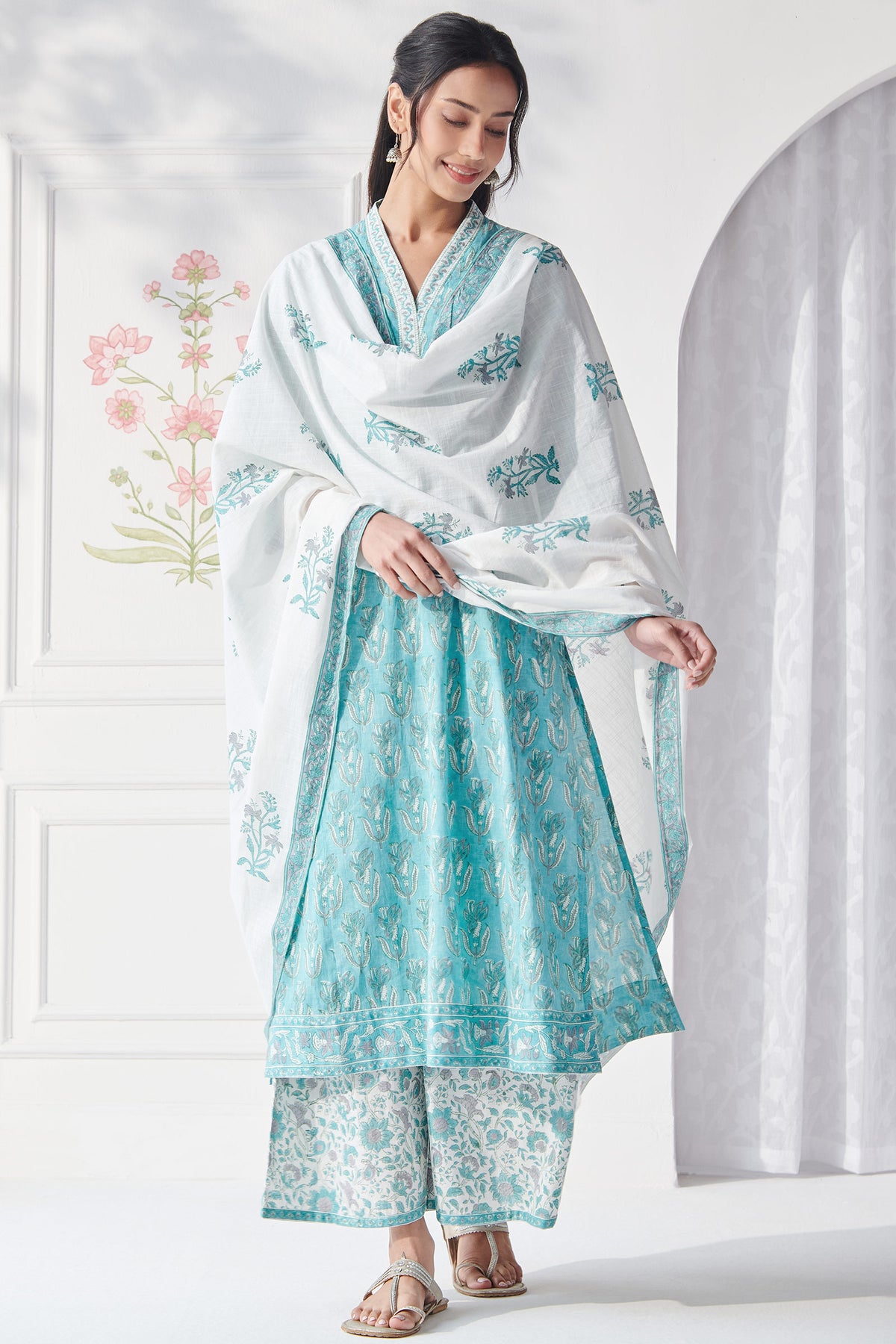 Gauhar Mahi Sanganeri Dupatta
