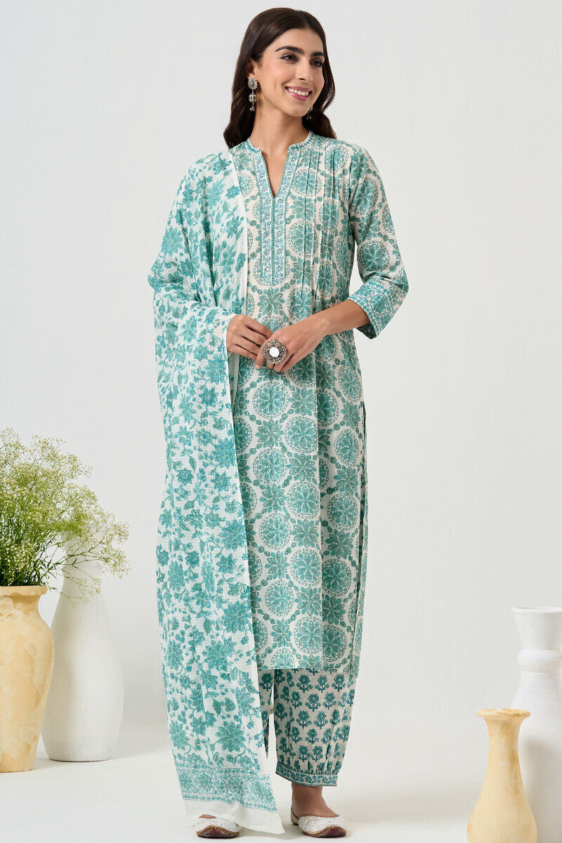 Neelofar Rasia Sanganeri Kurta
