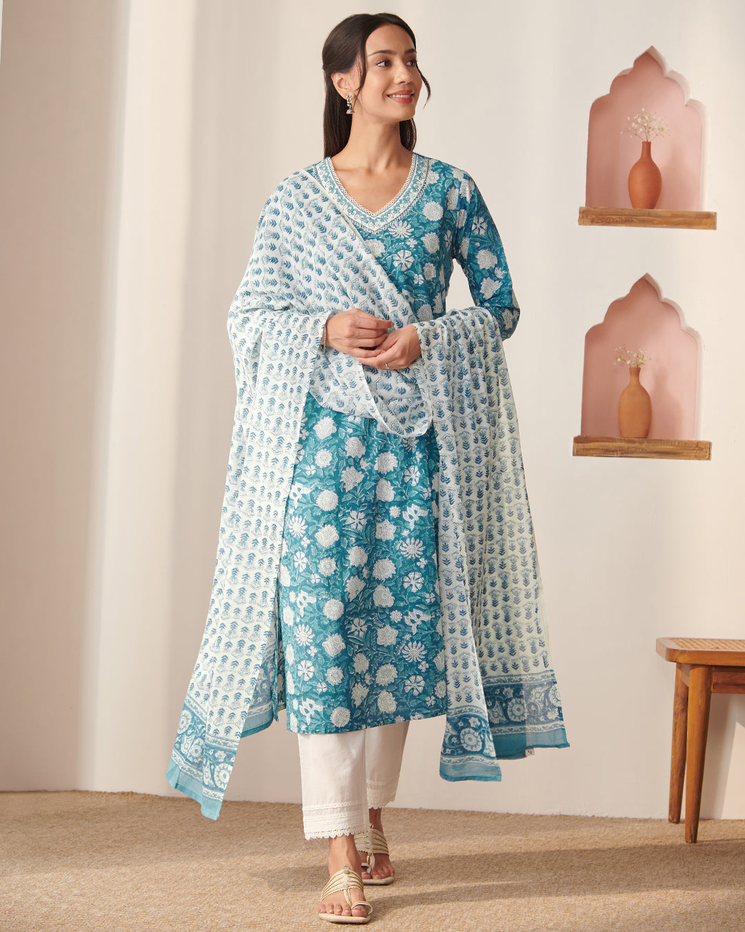 Gauhar Sania Sanganeri Dupatta
