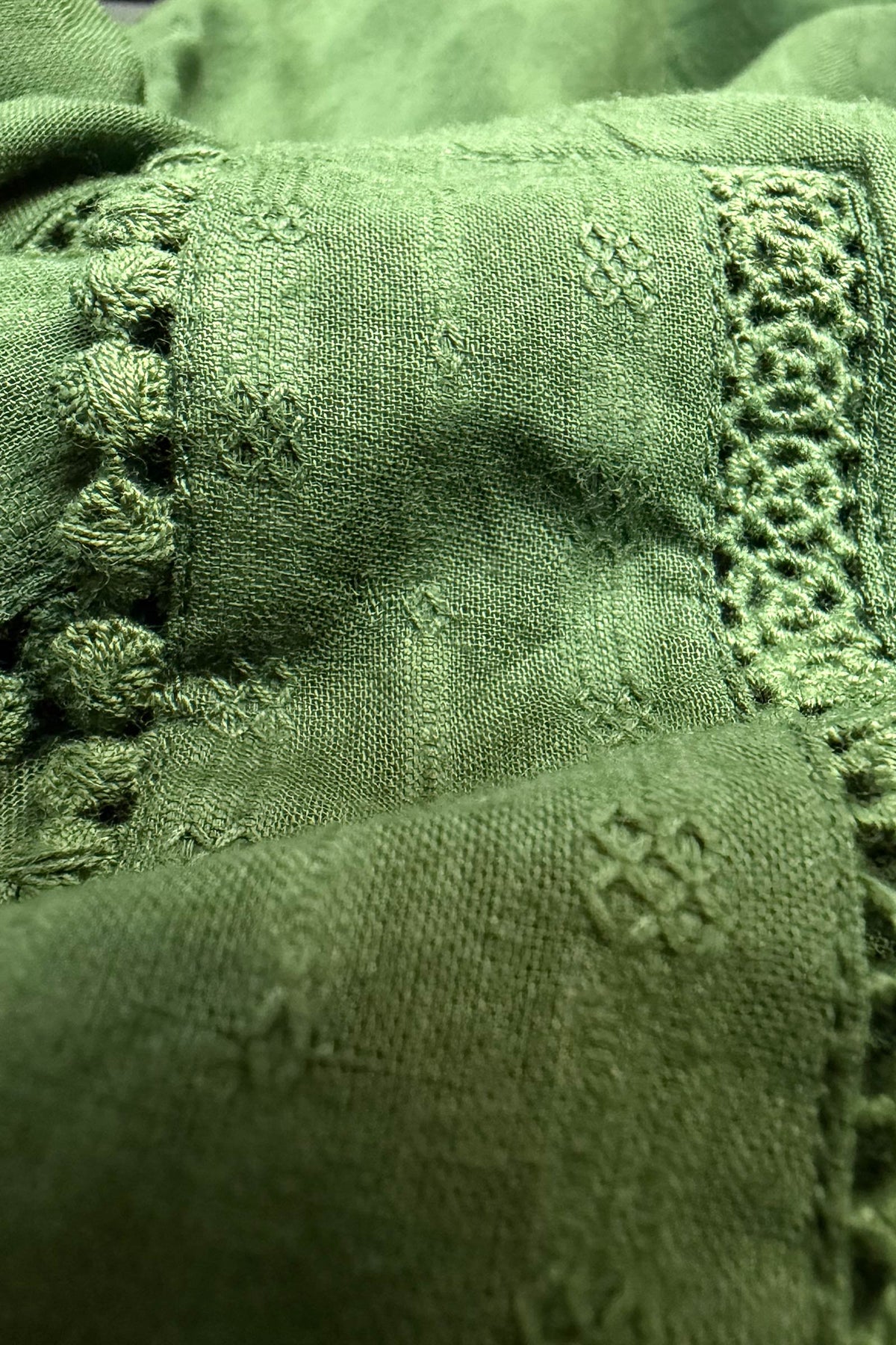 Roza Aaira Bottle Green Kurta