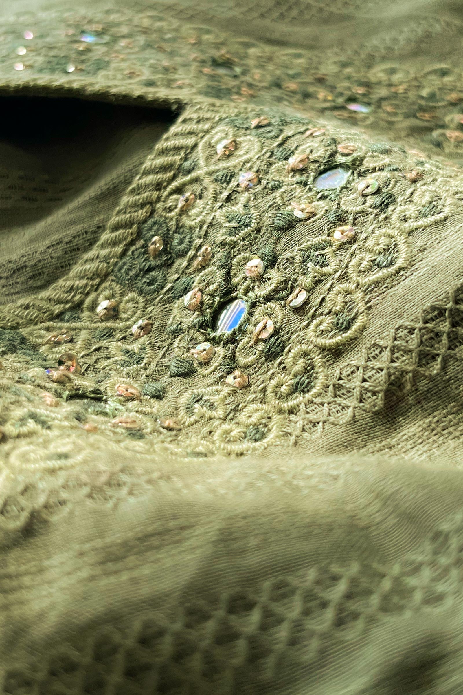 Mehraab Falak Green Kurta