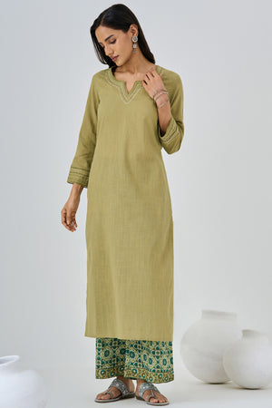 Roza Seerat Sage Green Kurta