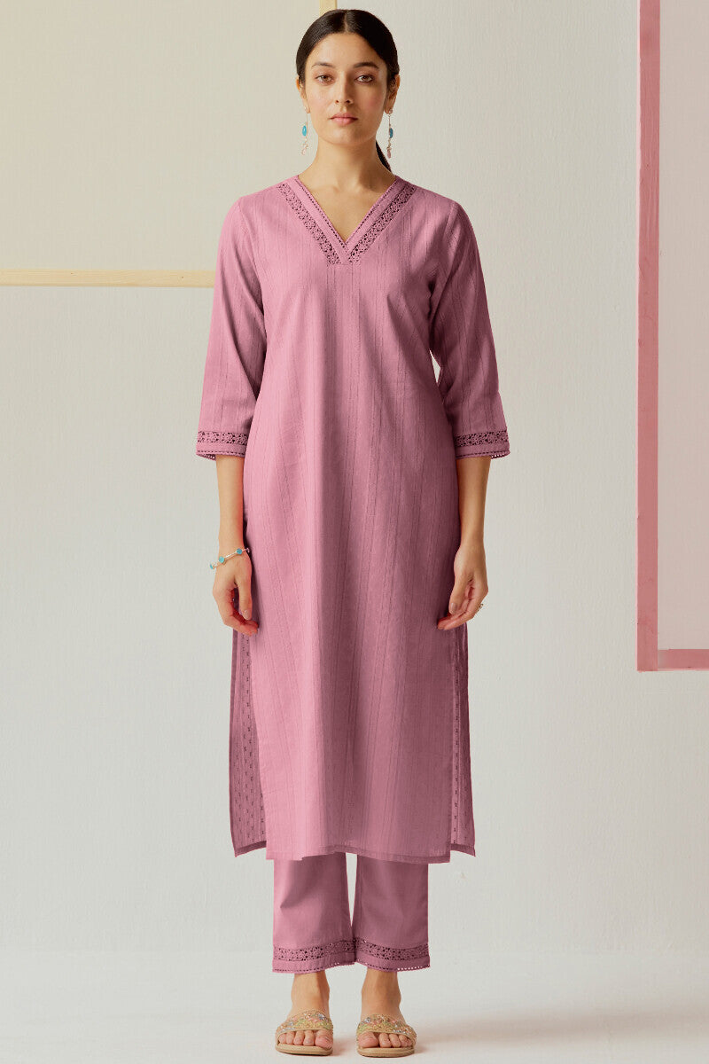 Roza Sehr Mauve Kurta