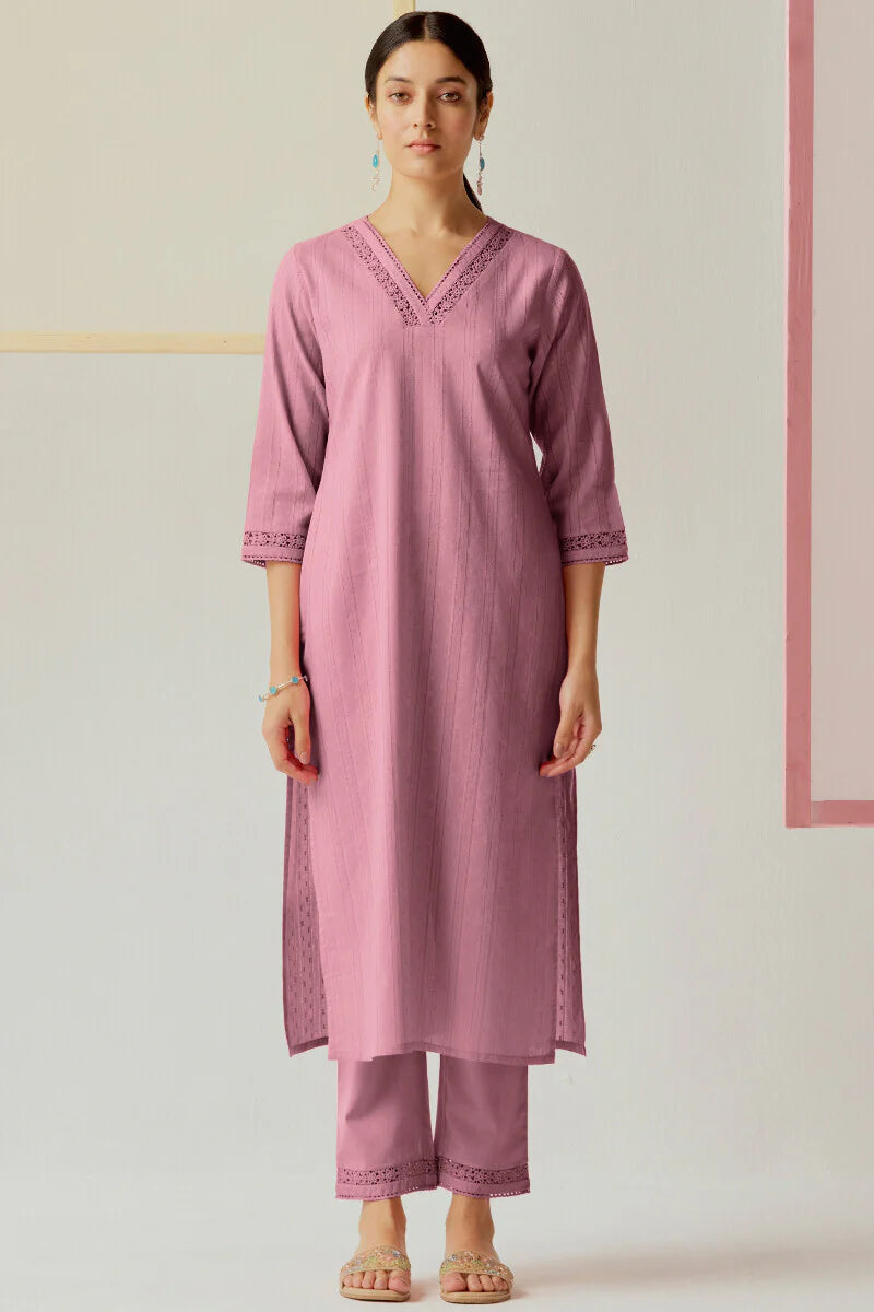 Surplus: Roza Sehr Mauve Kurta