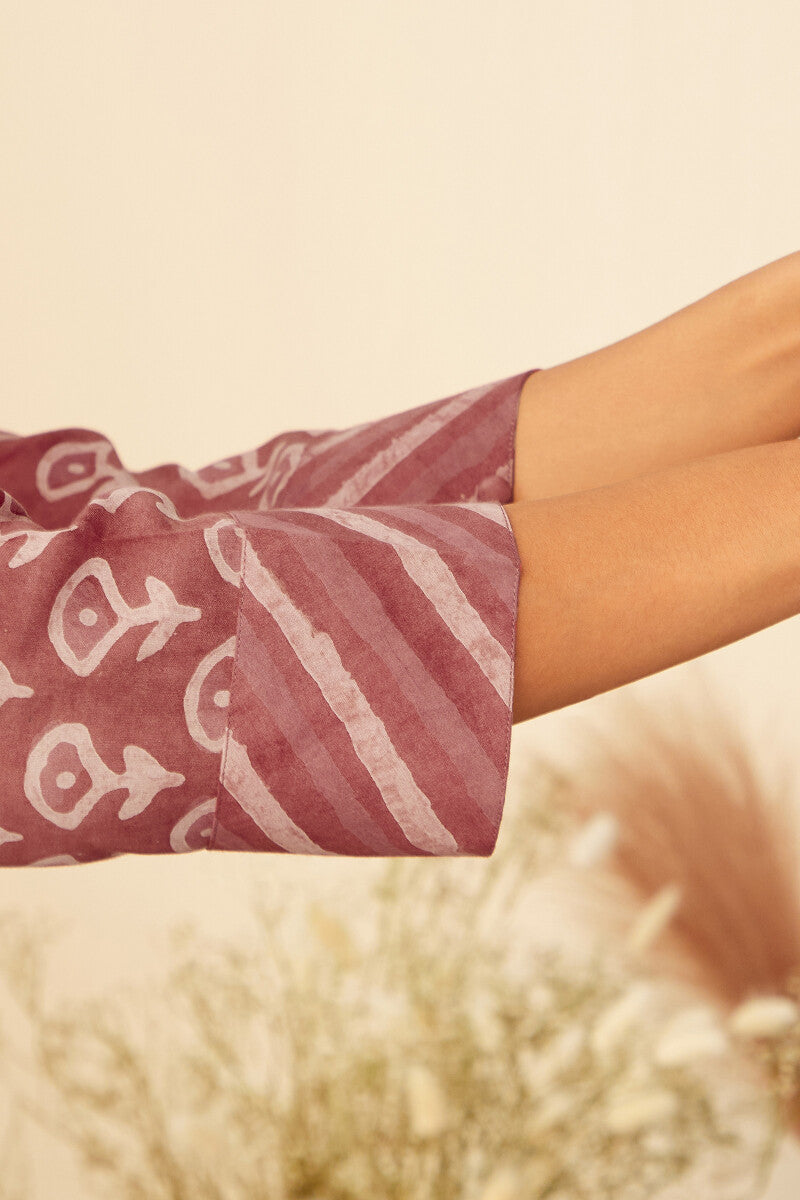 Sehra Zarah Pink Dabu Kurta