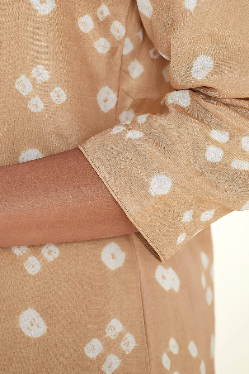 Gauhar Afroza Brown Bandhej Kurta