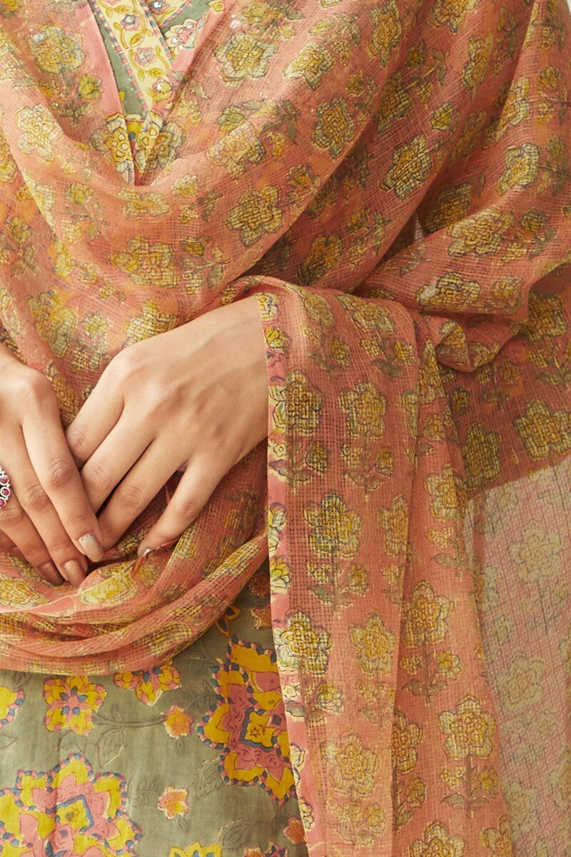 Gulzar Suhana Sanganeri Kota Dupatta