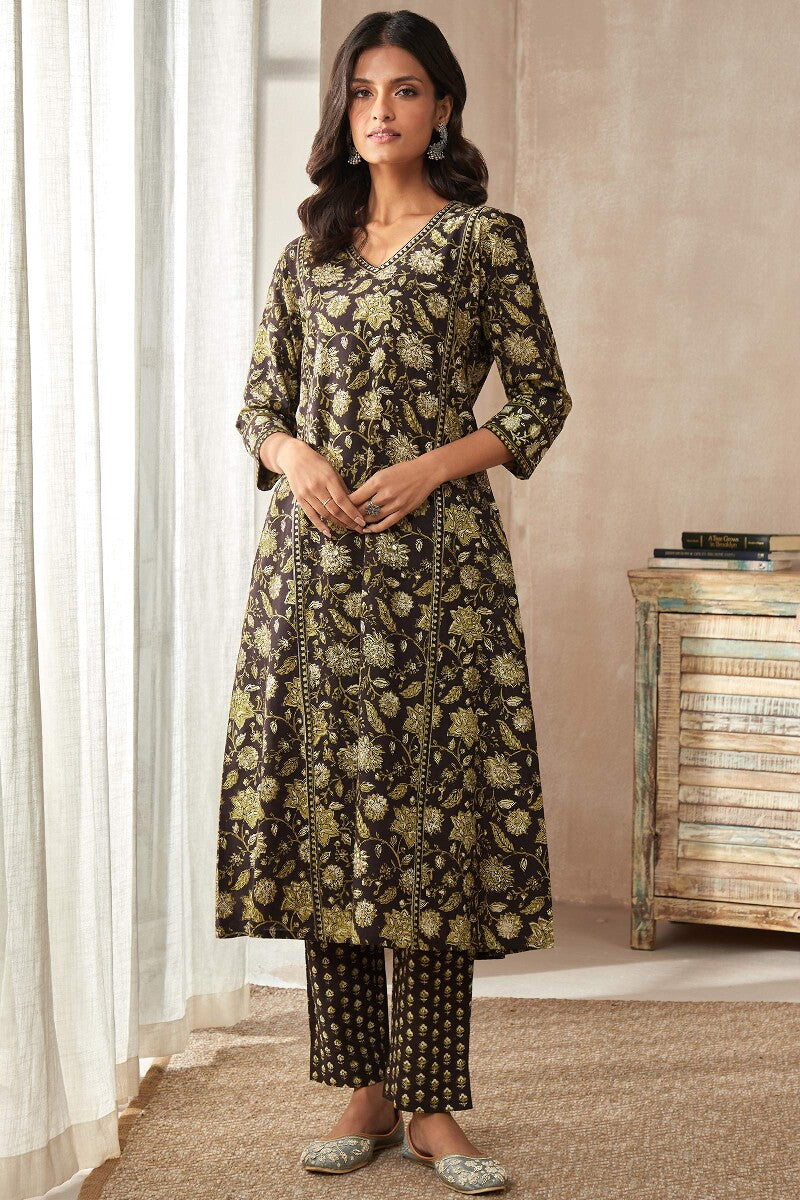 Sehra Kiara Bagru Kurta