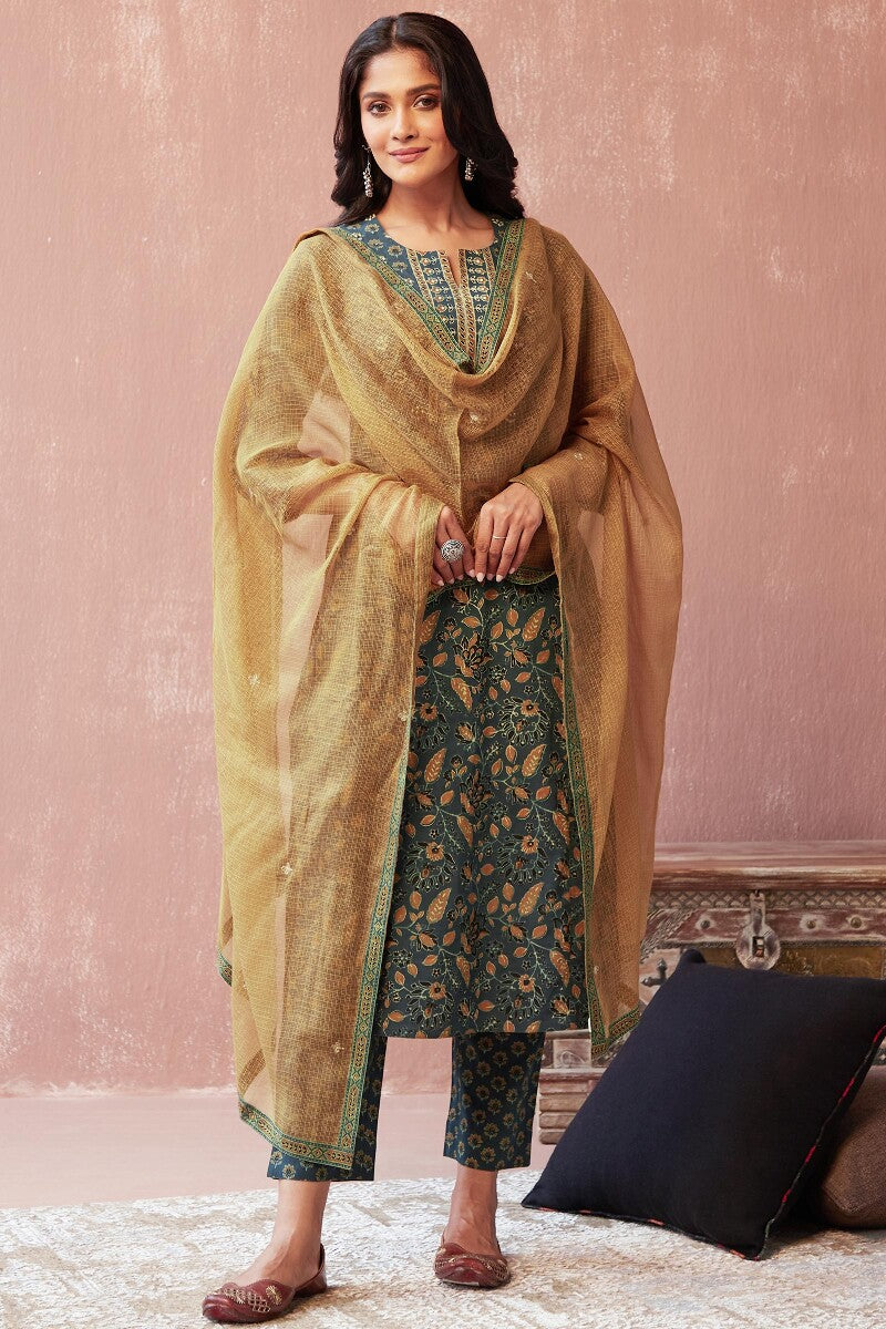 Sehra Saba Ajrak Narrow Pants