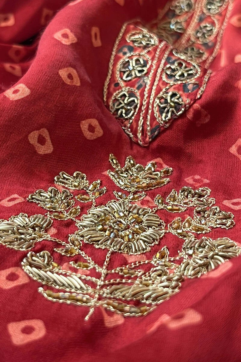 Shirin Alizah Ajrak Modal Kurta