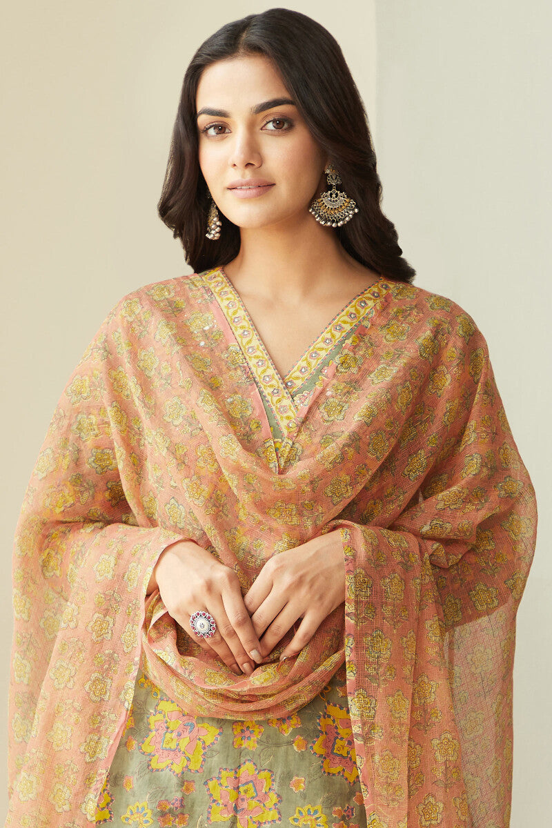 Gulzar Suhana Sanganeri Kota Dupatta