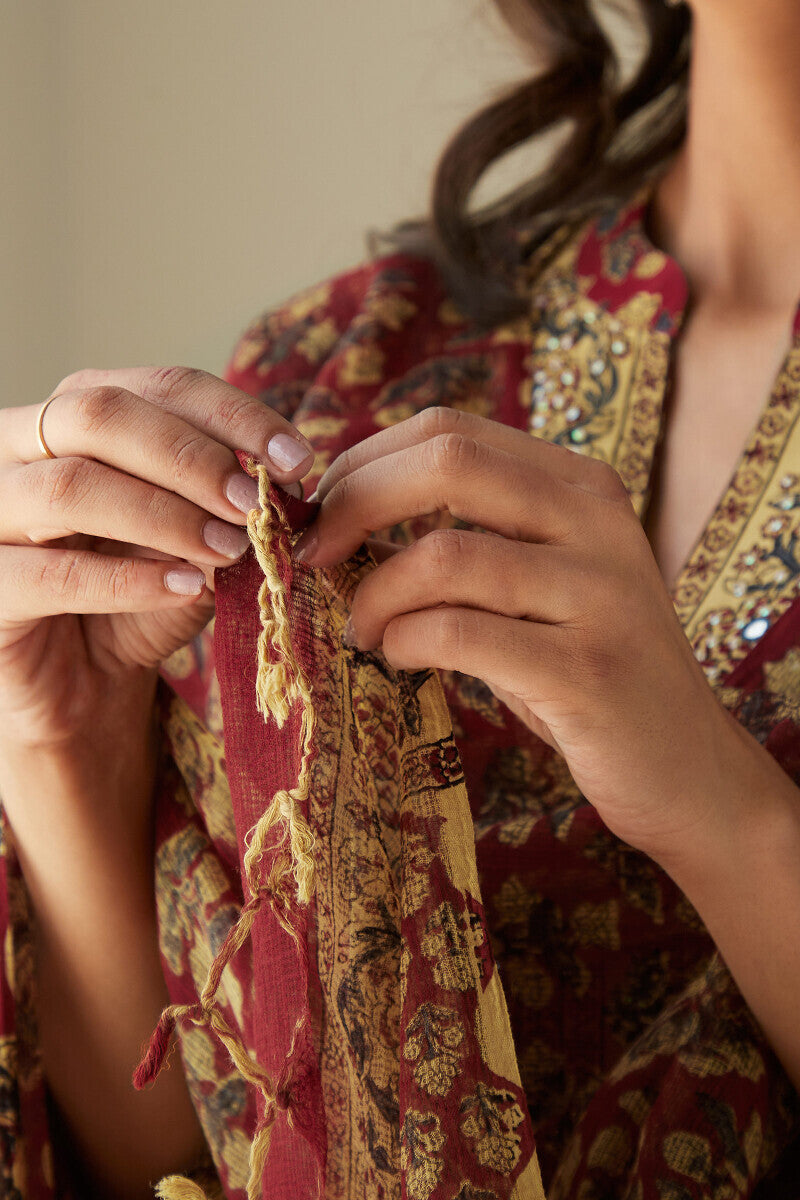 Sehra Sameera Bagru Dupatta
