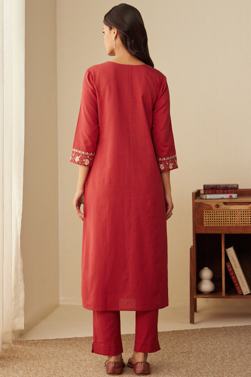 Rosheen Jia Red Kurta