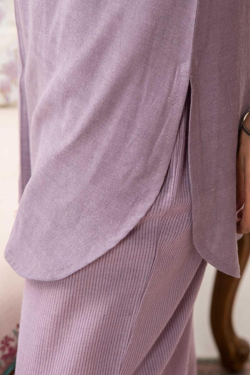 Roza Jannat Purple Handloom Loungewear Set