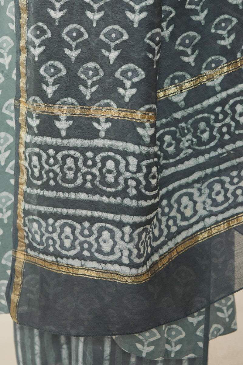 Sehra Faiza Dabu Chanderi Dupatta