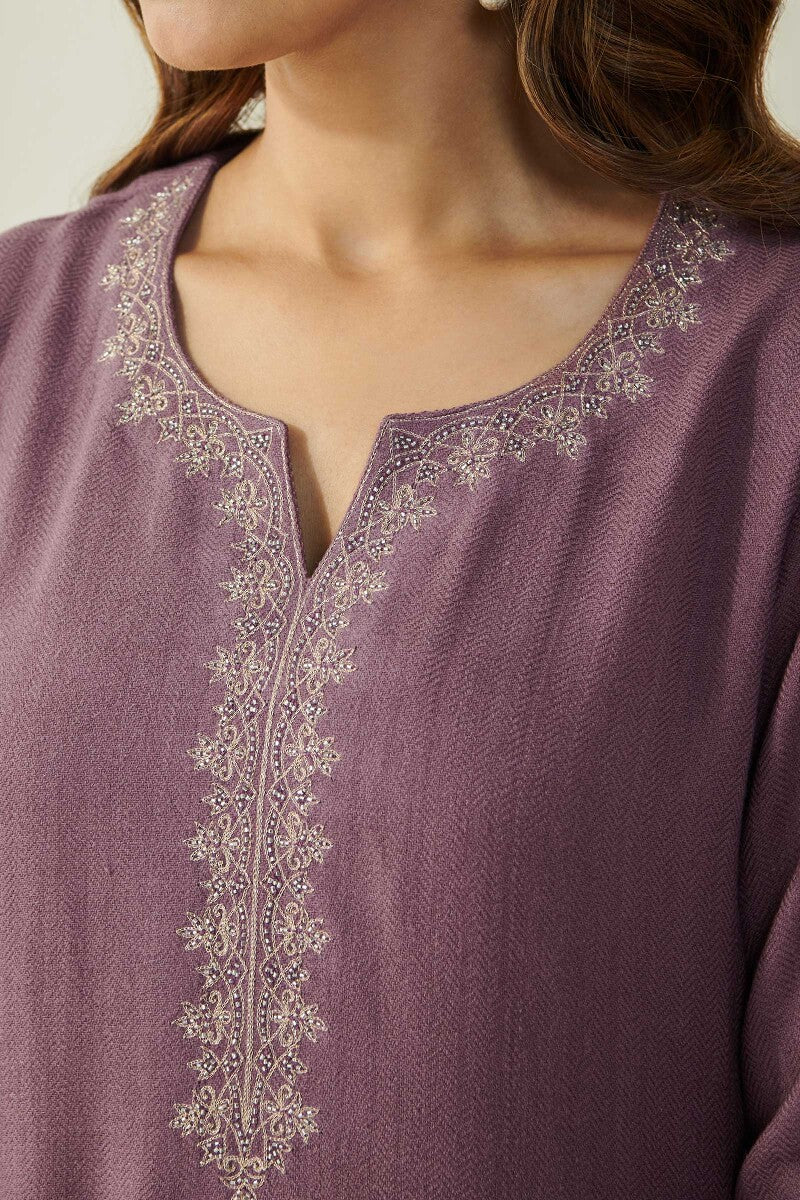 Naadirah Zafina Faux Wool Handloom Kurta