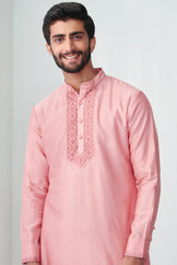 Shirin Rehan Pink Chanderi Kurta