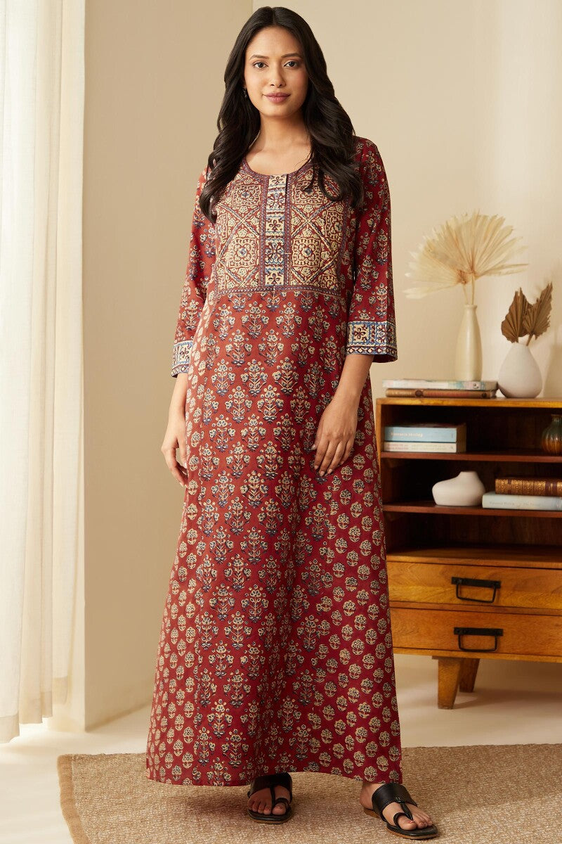 Sehra Raha Bagru Kaftan