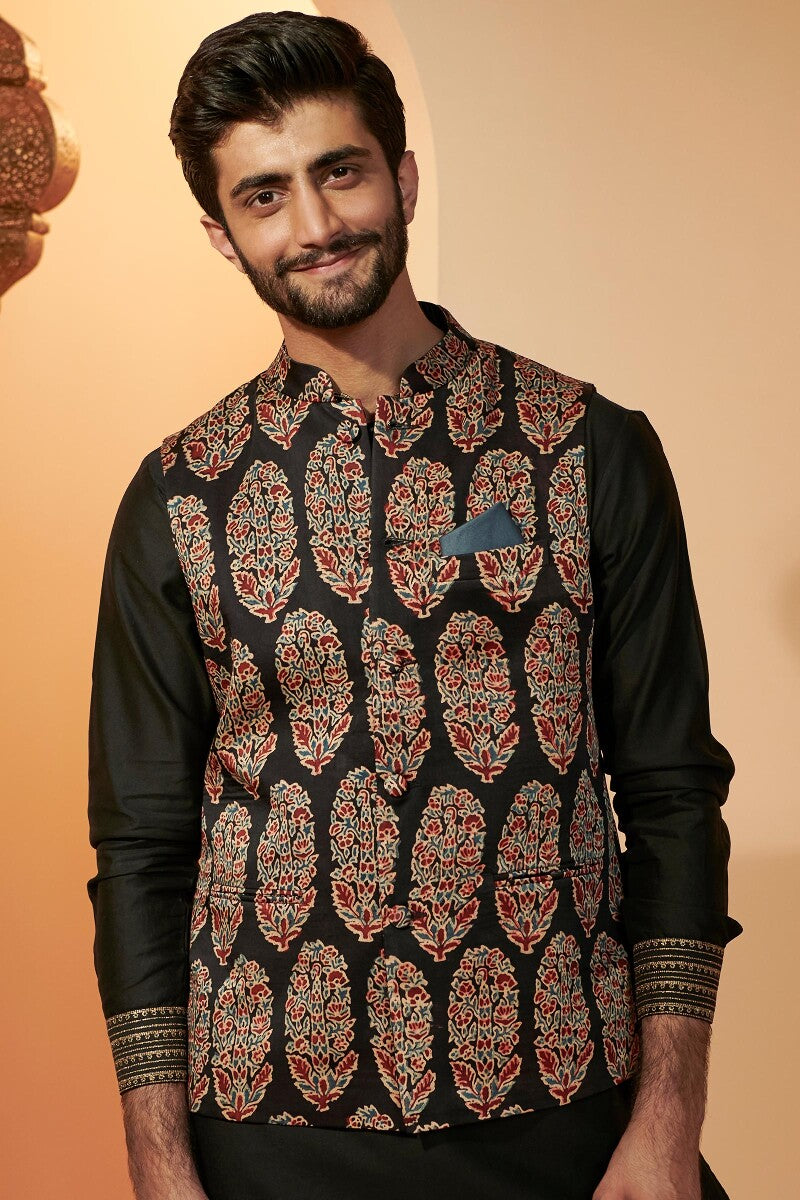 Shirin Mahin Ajrak Nehru Jacket
