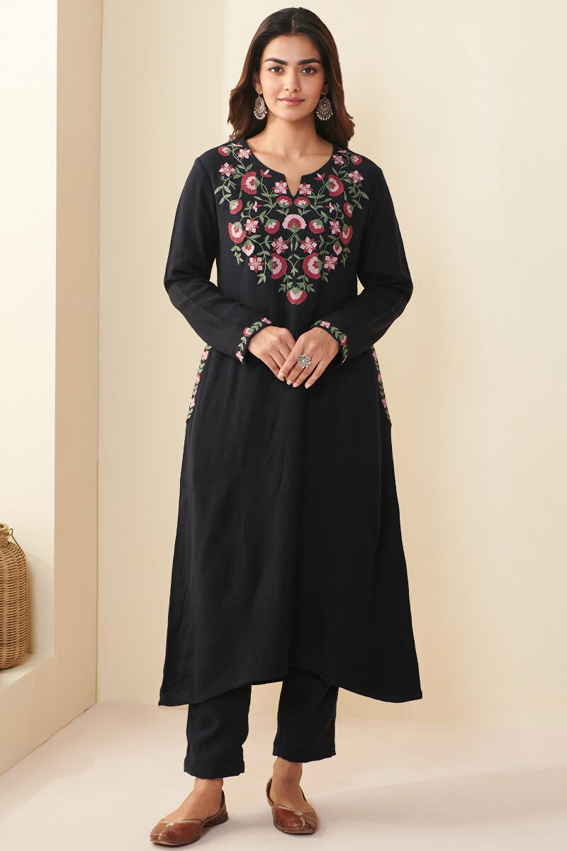 Naadirah Shirin Faux Wool Handloom Kurta