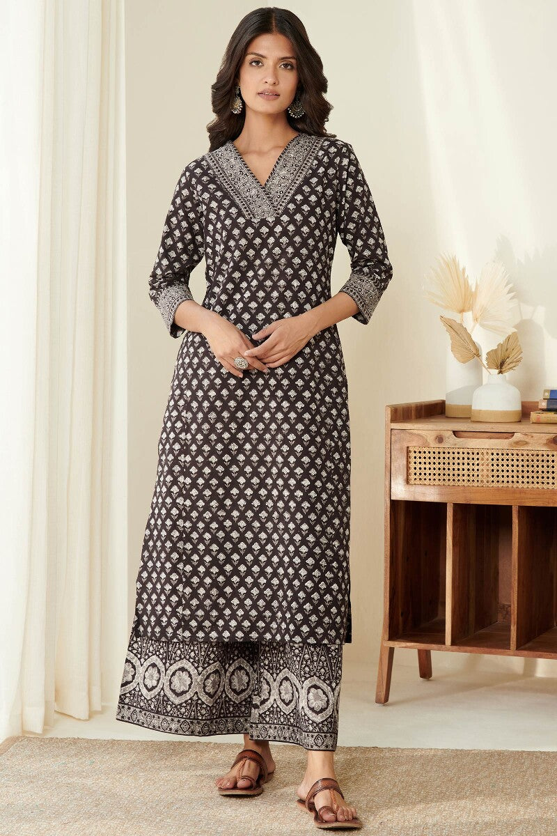 Sehra Fahima Bagru Kurta