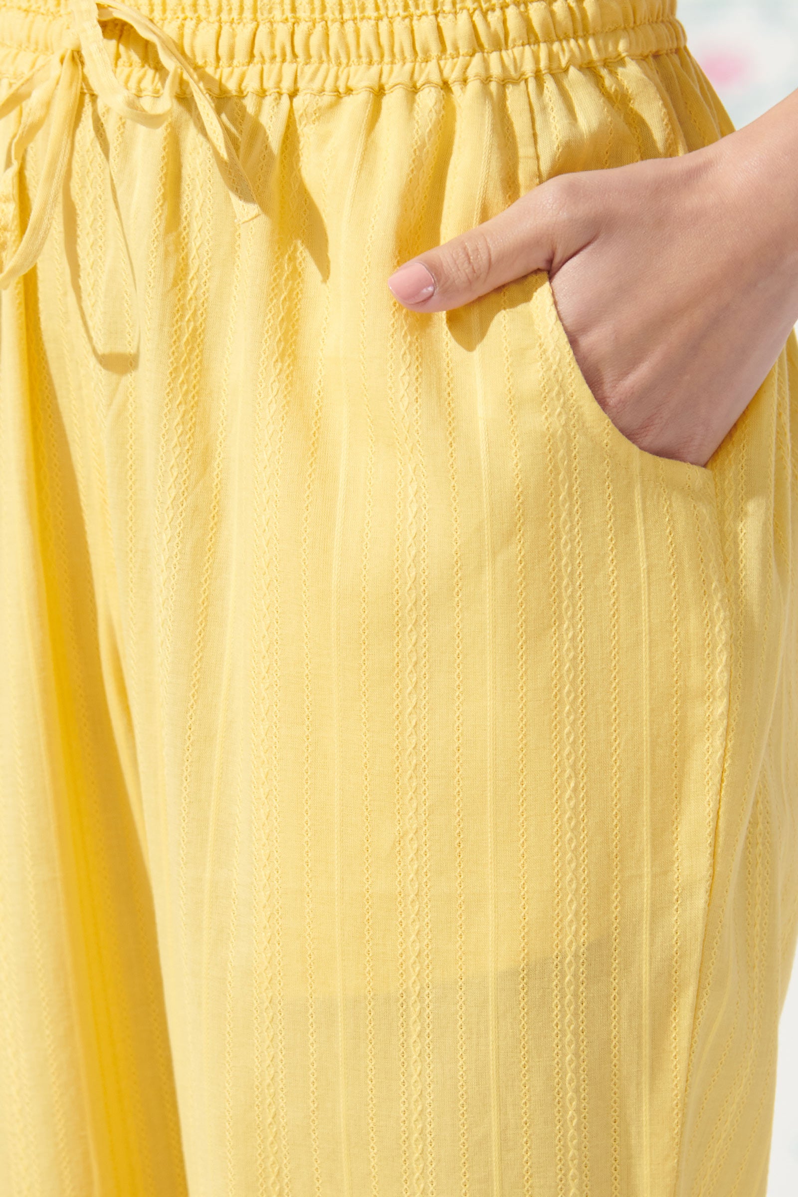 Roza Zehmat Yellow Narrow Pants