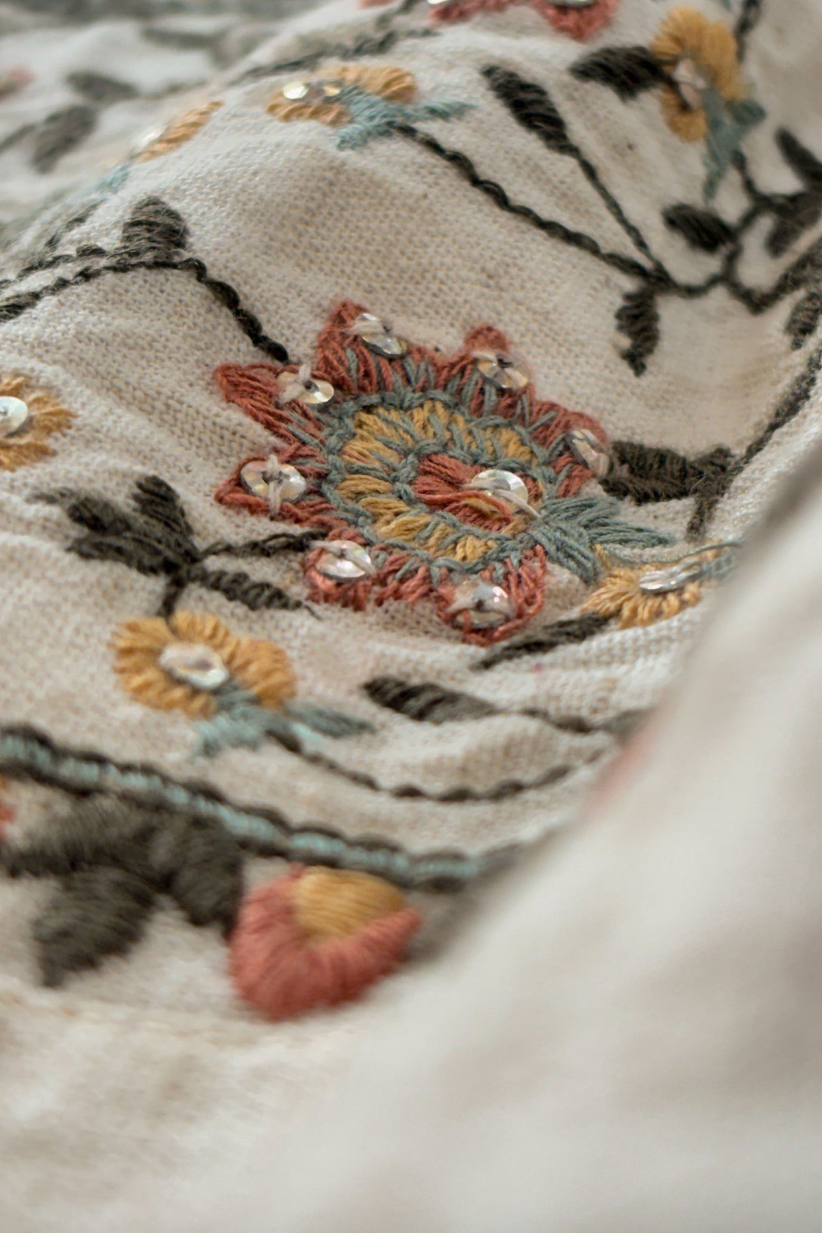 Mehraab Naureen Off White Kurta
