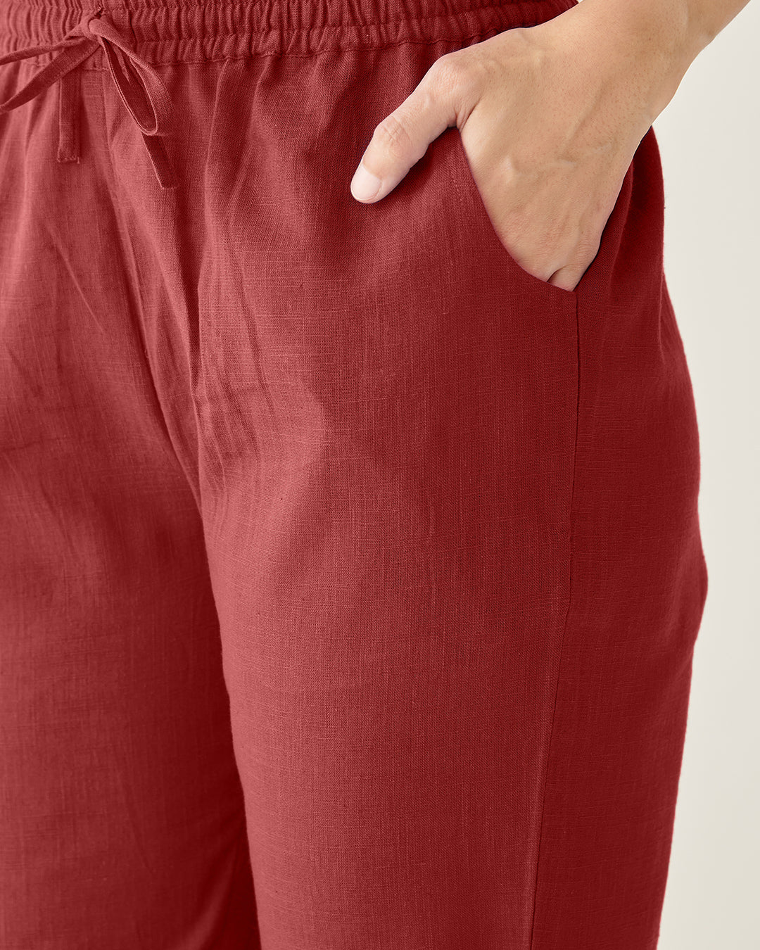 Roza Faraz Alta Red Narrow Pants