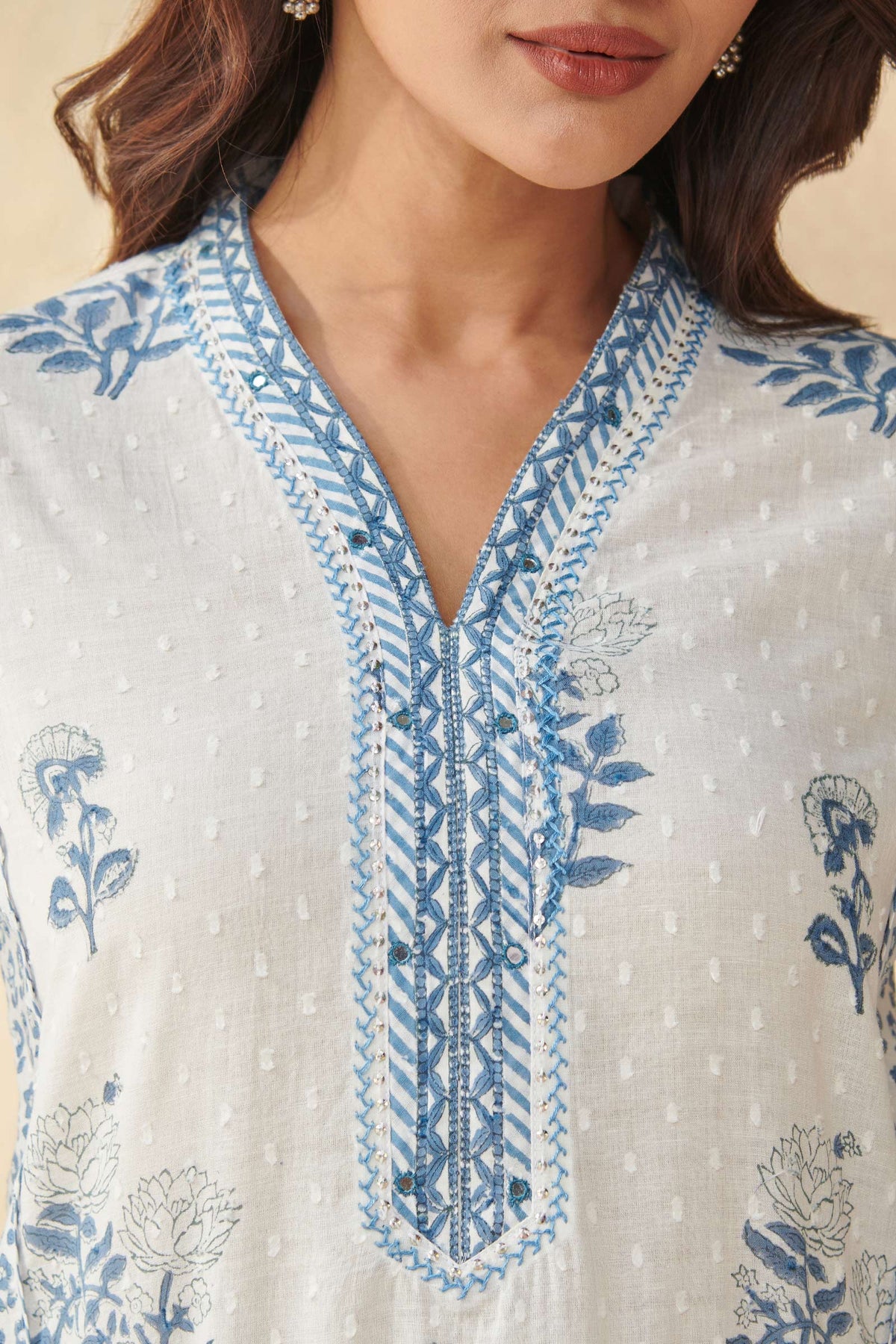 Neelofar Feroza Sanganeri Kurta