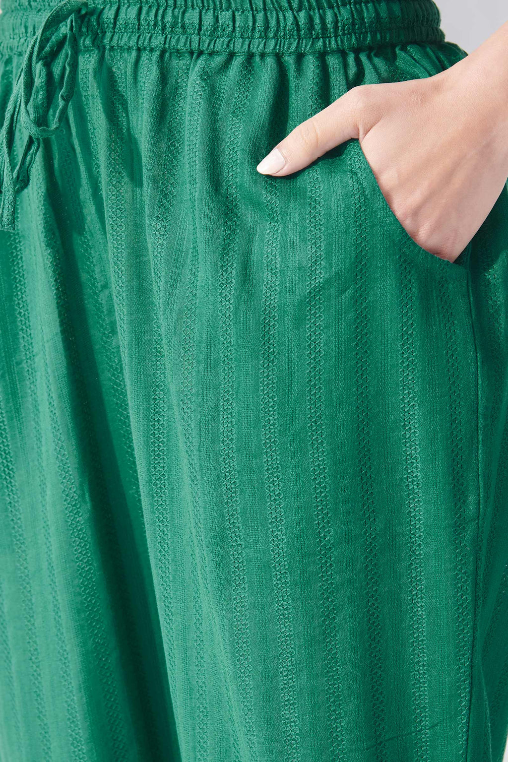 Roza Naaz Green Narrow Pants