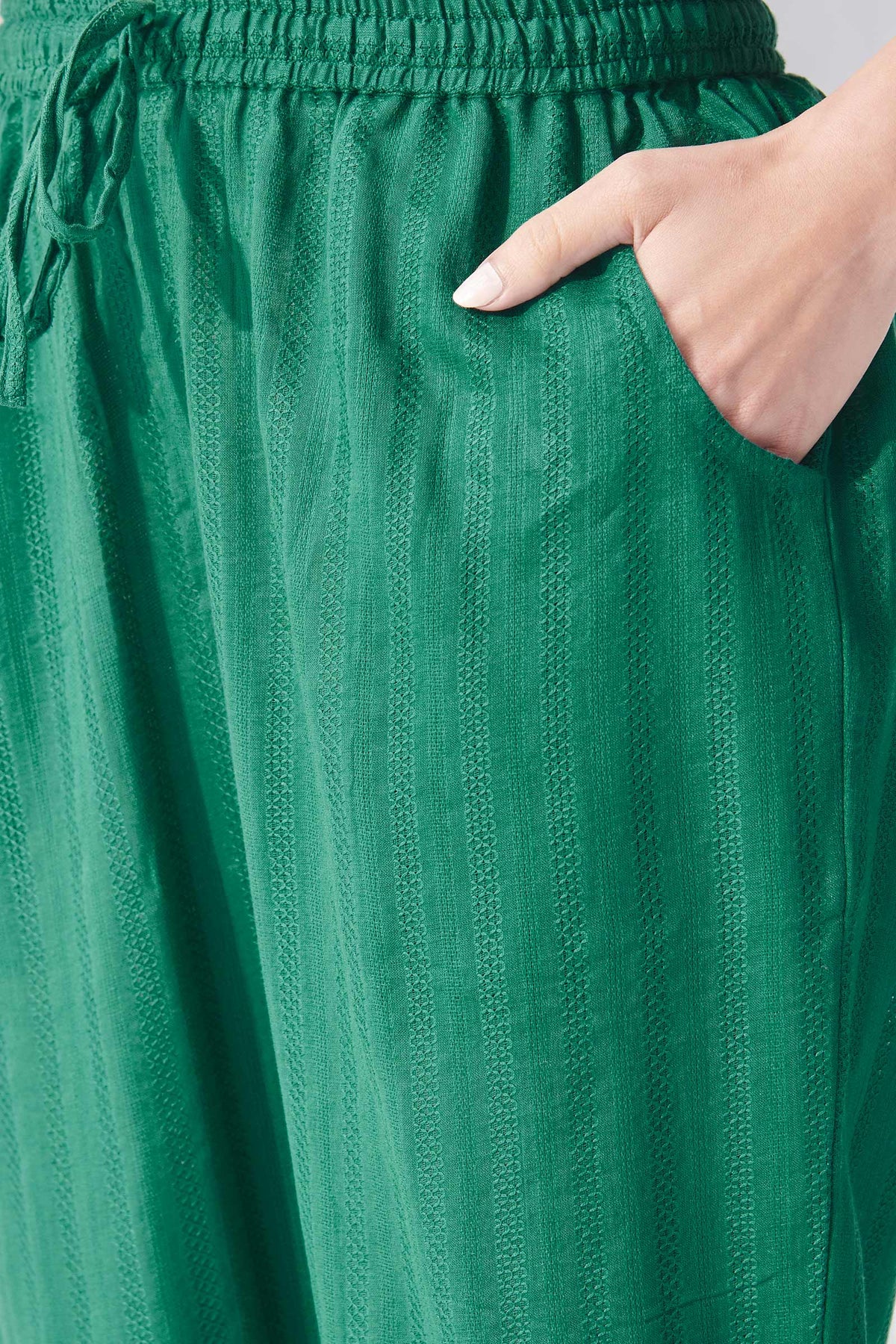 Roza Naaz Green Narrow Pants