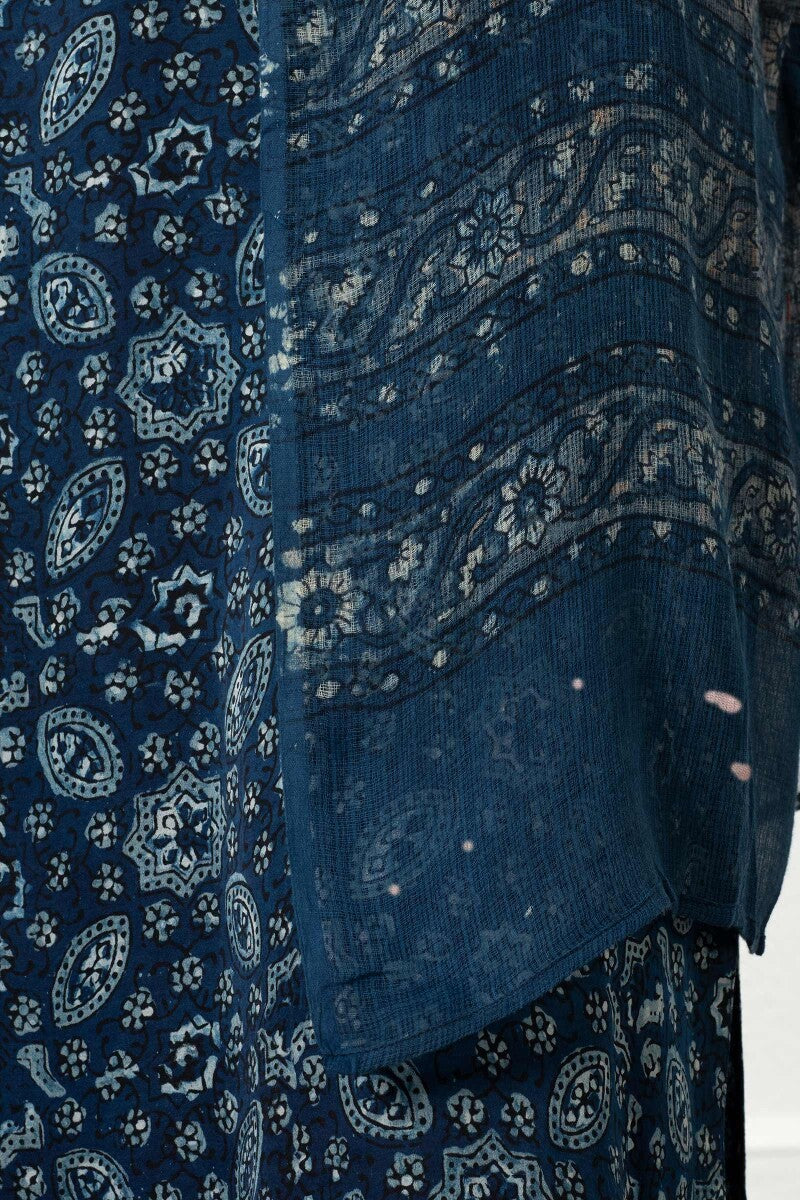 Sehra Shabnam Ajrak Kota Dupatta