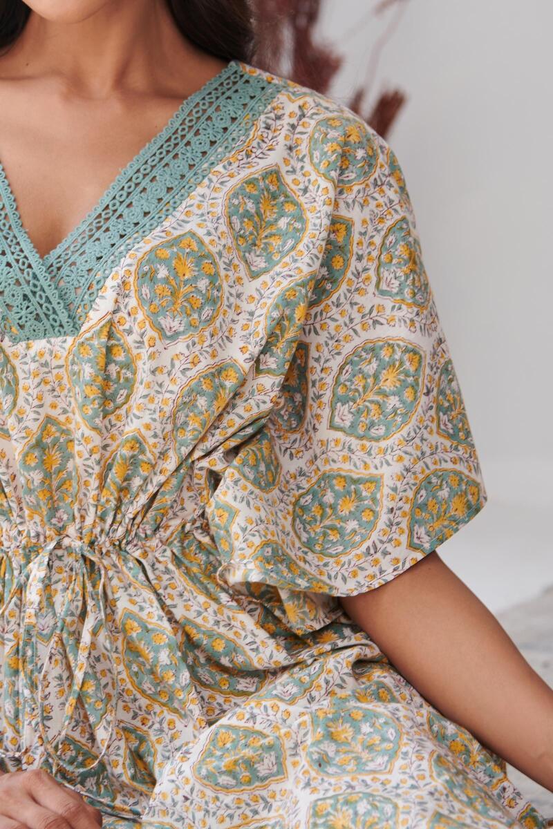 Roza Jia Sanganeri Kaftan
