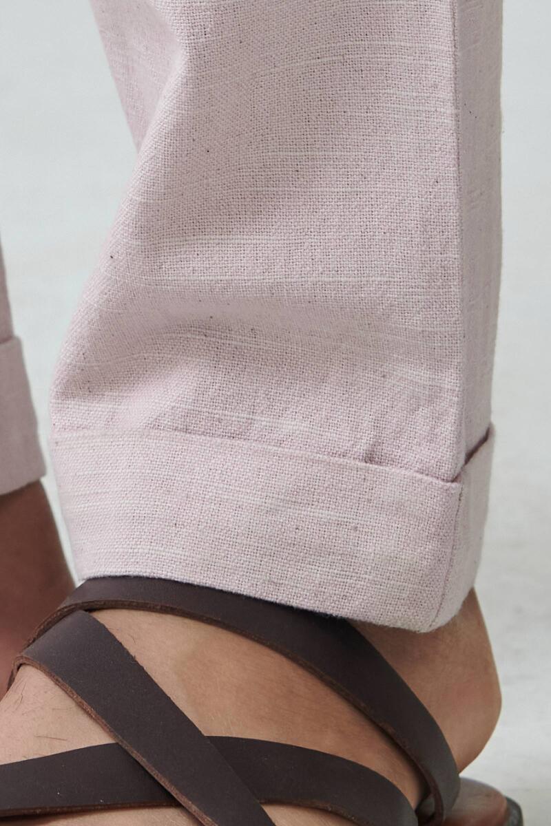 Zaid Zafar Pink Handloom Pants