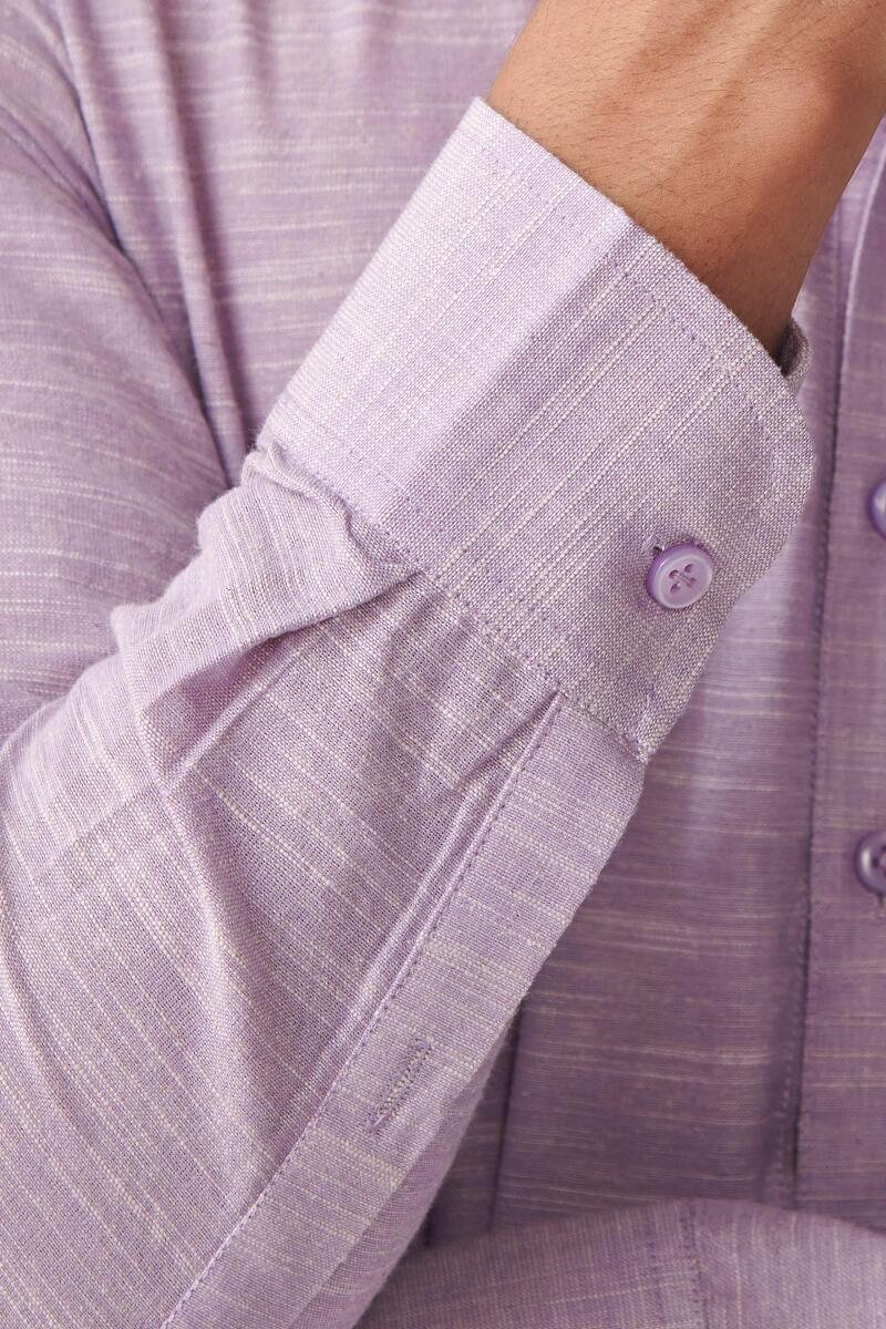 Zaid Lilac Handloom Kurta