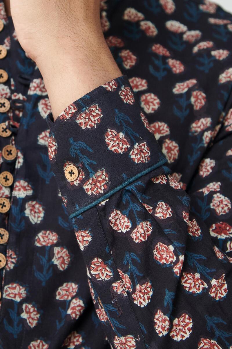 Zaid Mihir Bagru Kurta