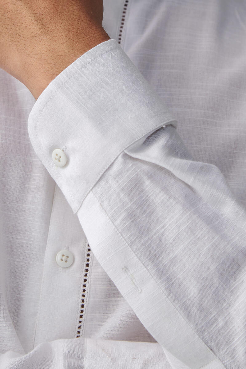 Zaid White Handloom Kurta