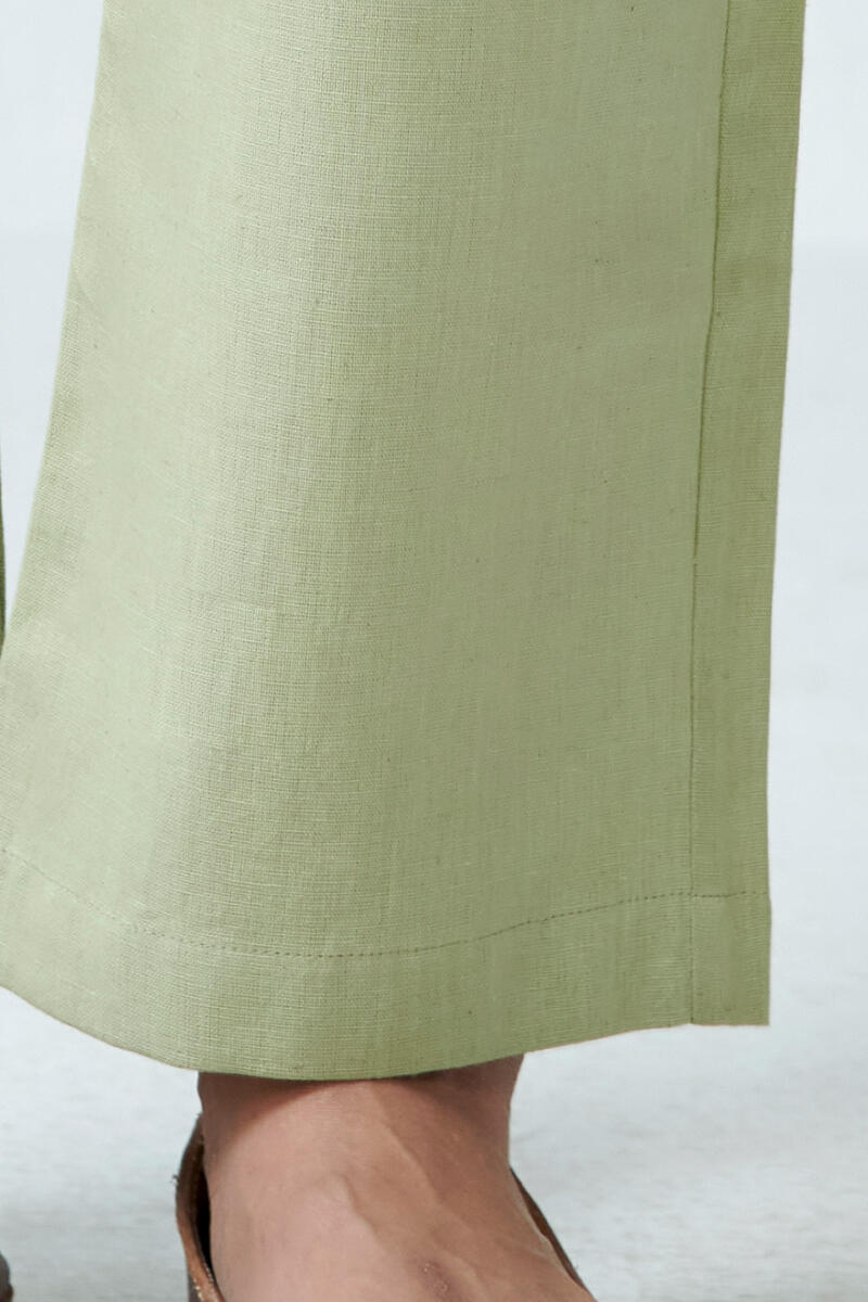 Roza Light Green Flex Cotton Pants