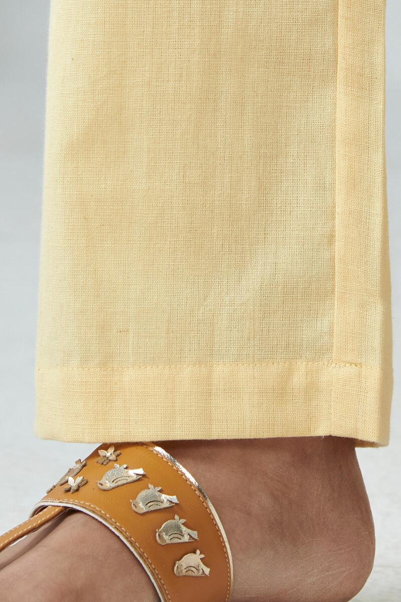 Roza Yellow Flex Cotton Pants
