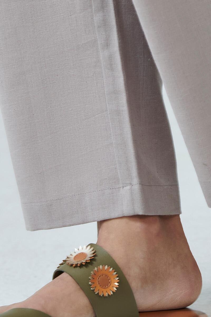 Roza Sage Grey Flex Cotton Pants